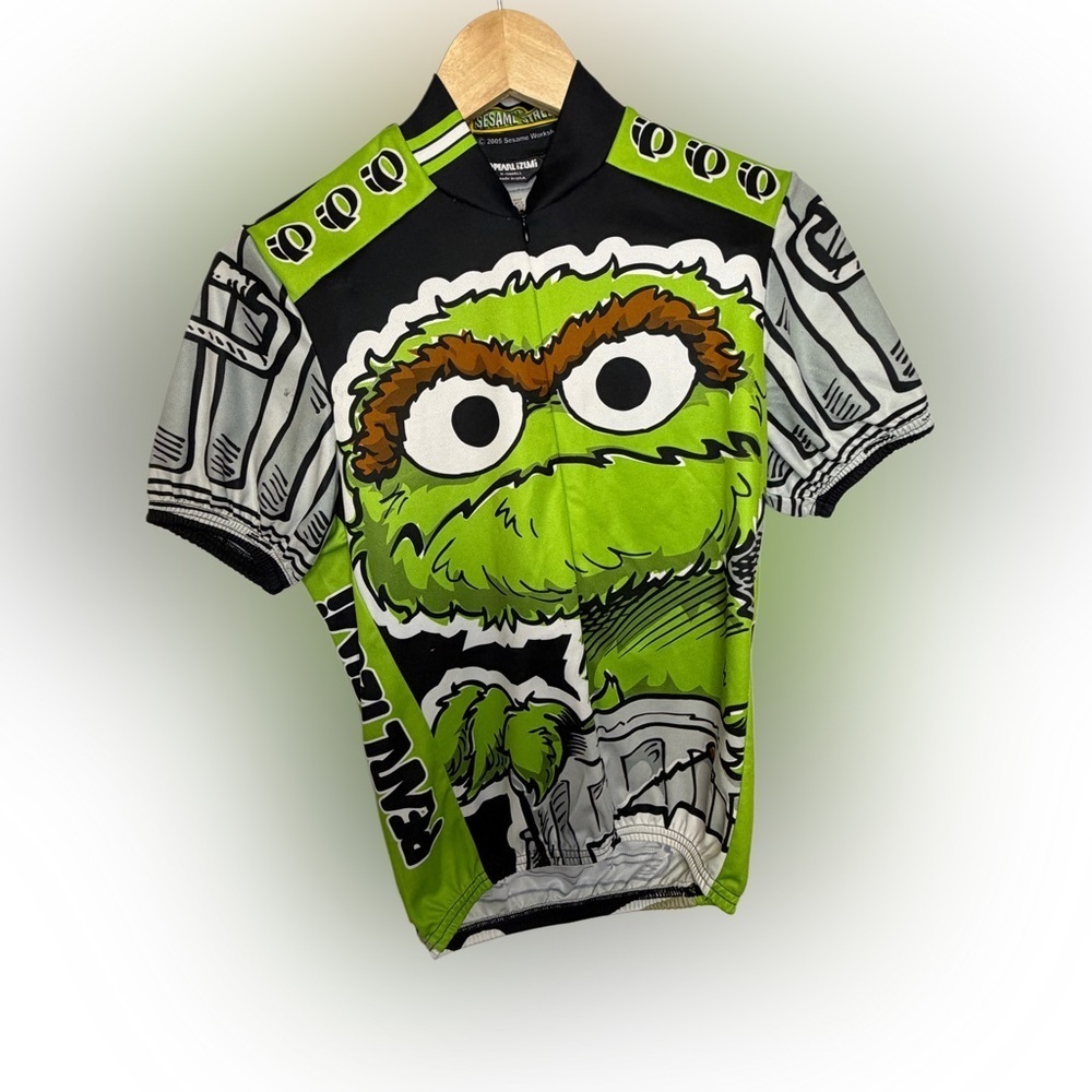 Pearl Izumi Oscar the Grouch Cycling Jersey – XS – Sesame Street 2005